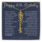 16th Birthday Gift Birth Flower Name Necklace for Daughter, Granddaughter, Niece