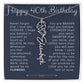 40th Birthday Gift Personalized Birth Flower Name Necklace