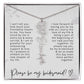 Bridesmaid Gift Script Name Necklaces Personalized Name and Birth Month Flower
