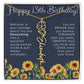 13th Birthday Gift Birth Month Flower Necklace