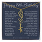 18th Birthday Birth Flower Name Necklace