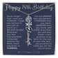 18th Birthday Birth Flower Name Necklace