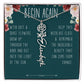 Begin Again Personalized Birth Flower Name Necklace Encouragement Gift for Her