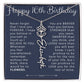 16th Birthday Gift Birth Flower Name Necklace for Daughter, Granddaughter, Niece