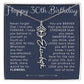30th Birthday Gift for Her Custom  Birth Flower Name Necklace
