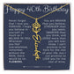 40th Birthday Gift Personalized Birth Flower Name Necklace