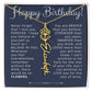 Birth Month Flower Necklace Birthday Gift for Her