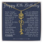 16th Birthday Gift Birth Flower Name Necklace for Daughter, Granddaughter, Niece