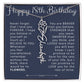 18th Birthday Birth Flower Name Necklace
