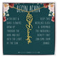 Begin Again Personalized Birth Flower Name Necklace Encouragement Gift for Her