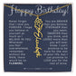 Birth Month Flower Necklace Birthday Gift for Her