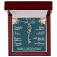 To My Daughter You Are Birth Flower Name Necklace Encouragement Gift