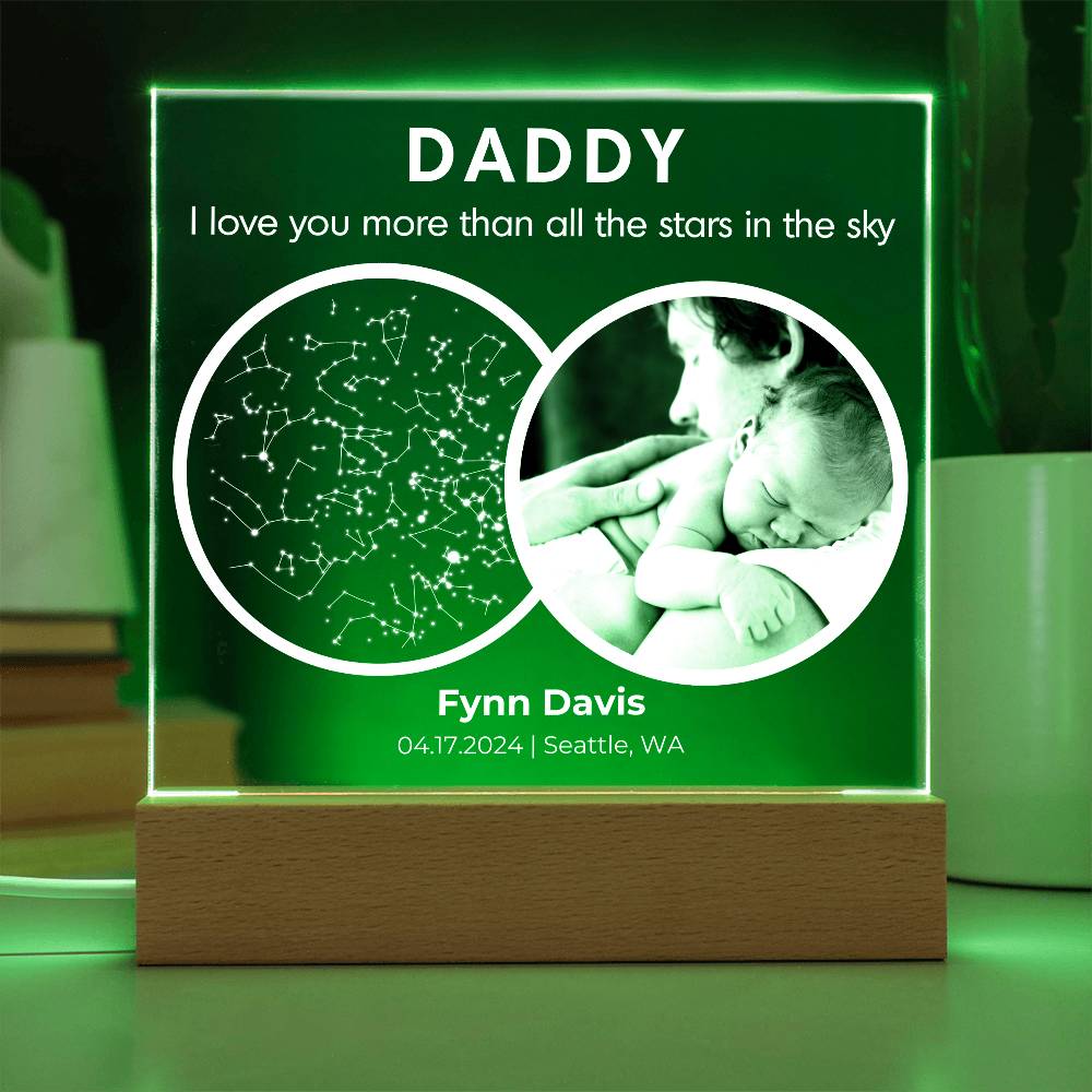 New Dad Gift From Wife, Daughter, Son | First Time Dad, First Fathers Day Gift From Baby, New Dad Christmas Gift