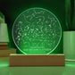Gift For New Citizen Star Map By Date LED Plaque