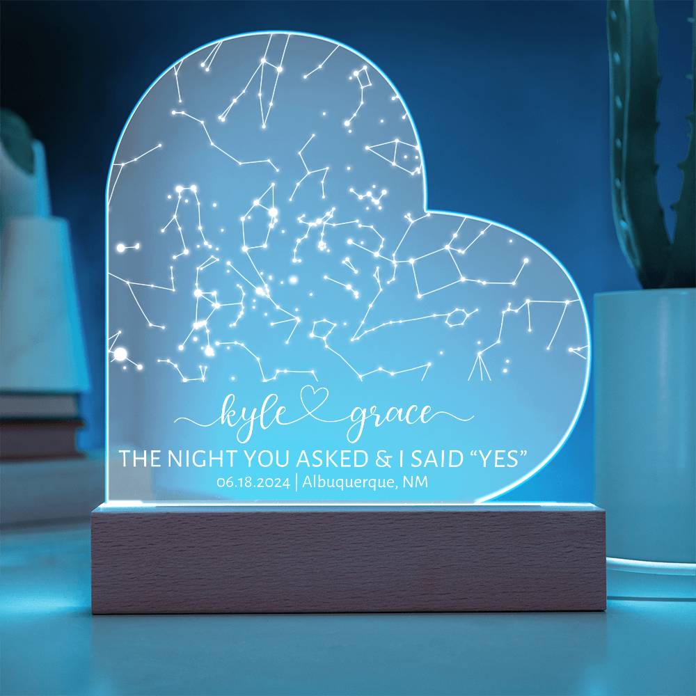 Fiance Gift For Him Custom Star Map By Date Personalized Anniversary Gift For Fiance, Birthday Gift Engagement Gift for Fiancé