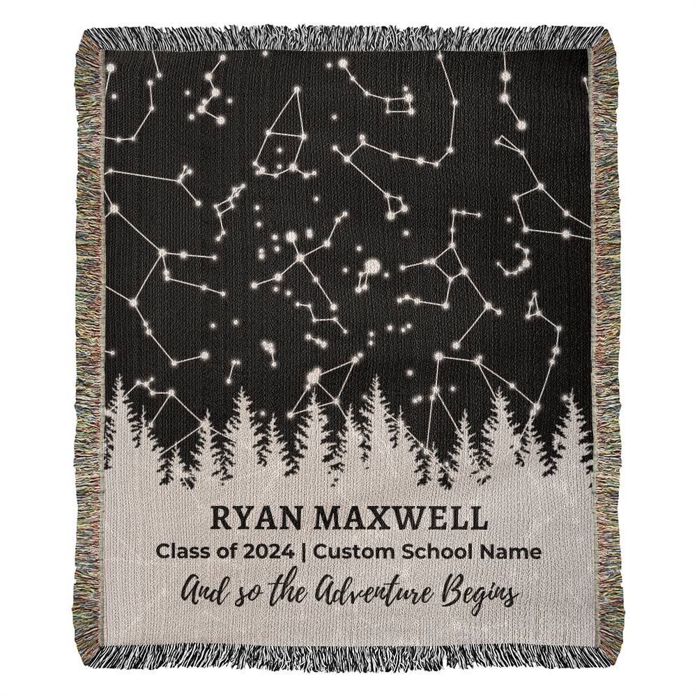 Personalized Graduation Gift Blanket