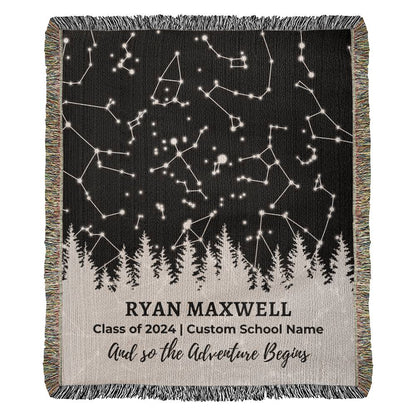 Personalized Graduation Gift Blanket