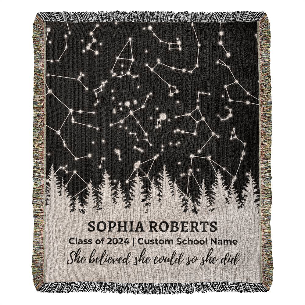 Custom Graduation Gift for Her Blanket
