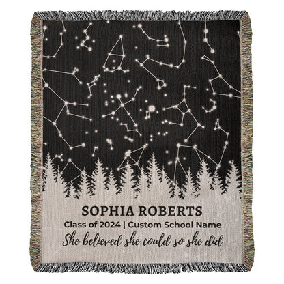 Custom Graduation Gift for Her Blanket