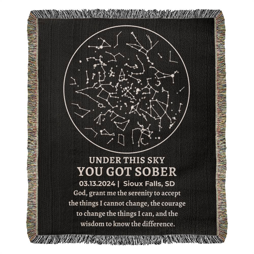 Sober Birthday Gifts Custom Star Map By Date Sobriety Gift For Women Recovery Gift For Men Him Sober Anniversary Gift for Her