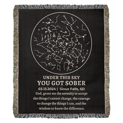 Sober Birthday Gifts Custom Star Map By Date Sobriety Gift For Women Recovery Gift For Men Him Sober Anniversary Gift for Her