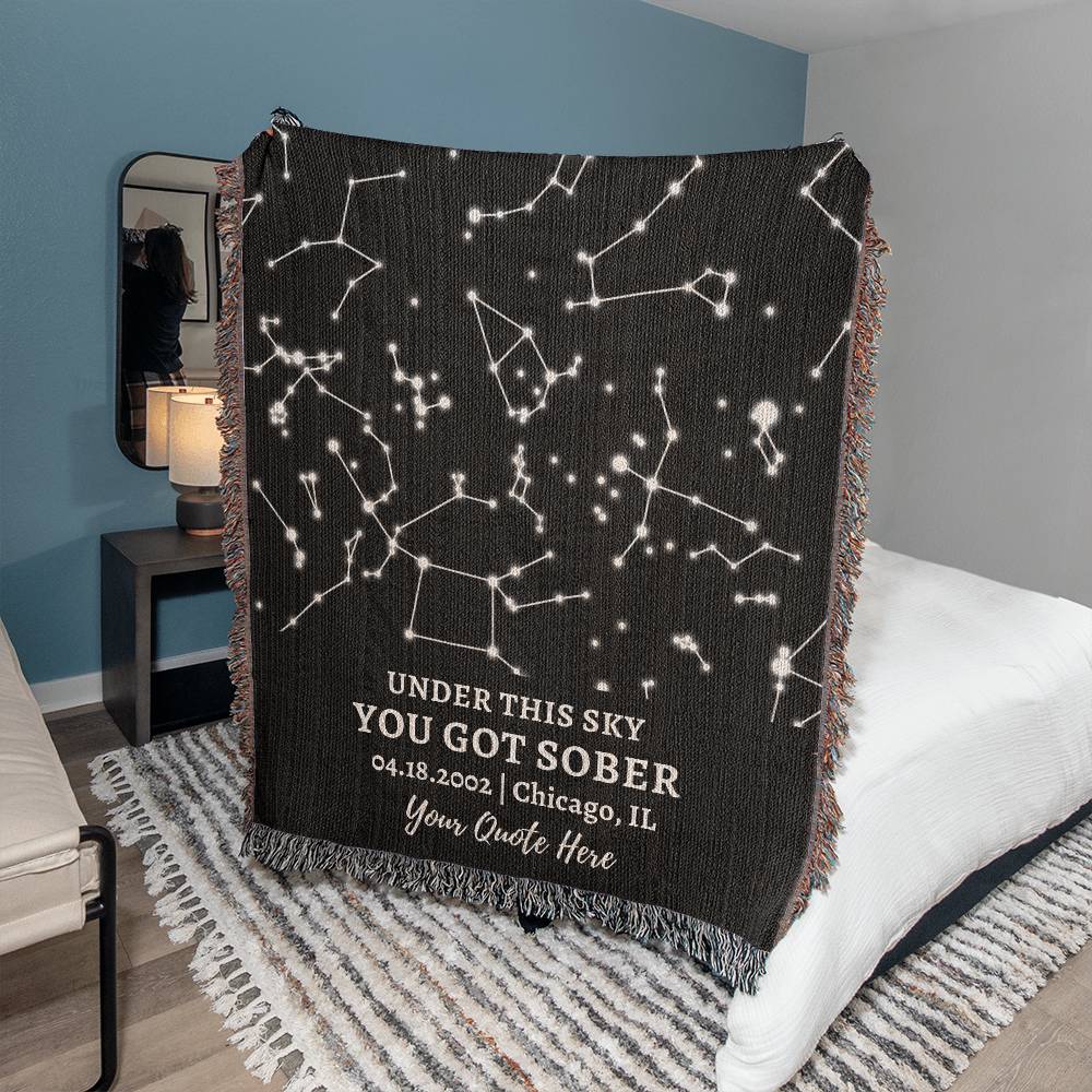 Sobriety Gifts Star Map By Date Sober Anniversary Sober Birthday Recovery Gift for Her or Him