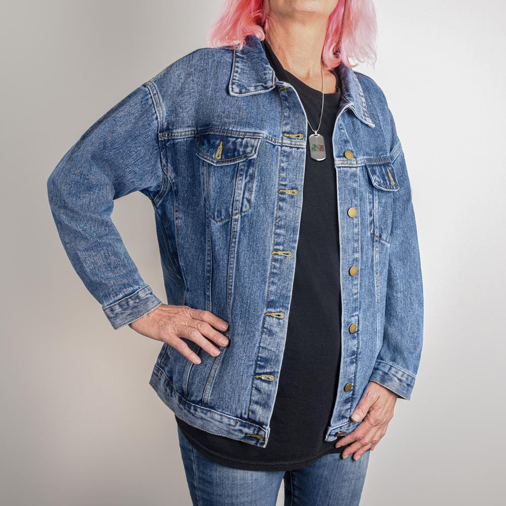 Recovery Jean Jacket Sobriety Gift for Women Sober Gift for Her Gift for Sponsor Recovery Gifts Sobriety Gifts Sober Mom