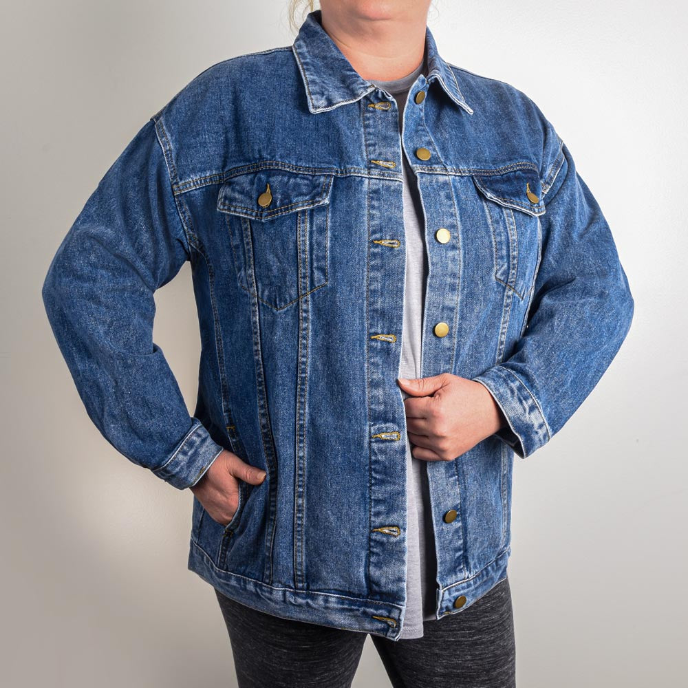 Recovery Jean Jacket Sobriety Gift for Women Sober Gift for Her Gift for Sponsor Recovery Gifts Sobriety Gifts Sober Mom