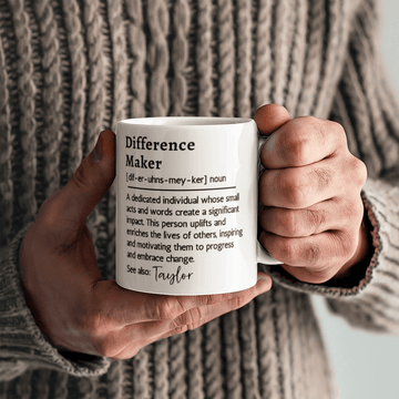 Custom Name Difference Maker Mug