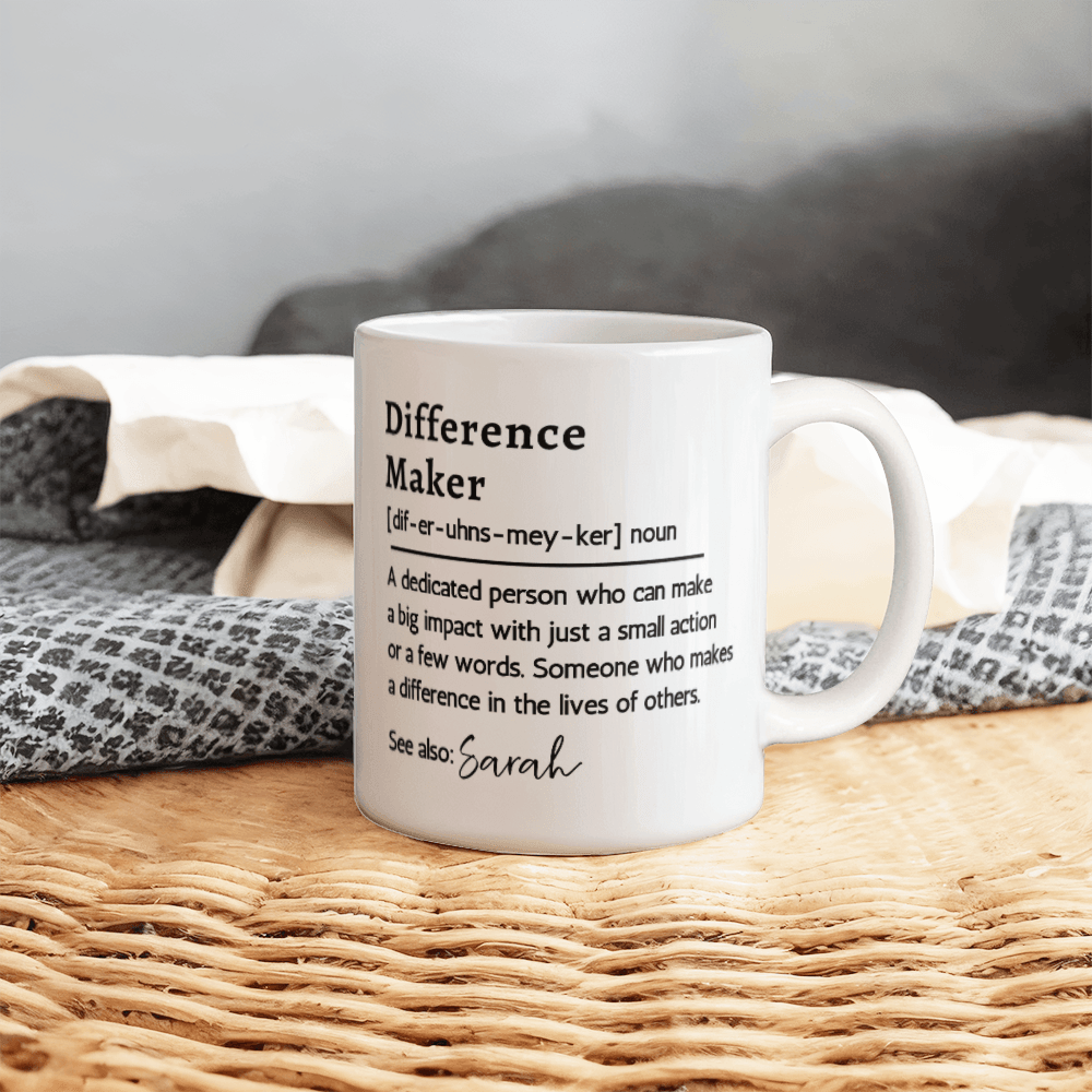 Personalized Name Difference Maker Mug