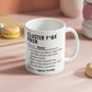 Personalized Cluster F*%k Fixer 11oz Mug |  Custom Name Definition Mug