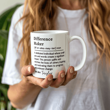 Custom Name Difference Maker Mug