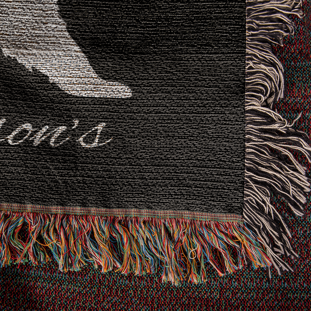 Personalized Bear Forest Blanket Romantic Hunter Gift for Him | Rustic Cabin Decor Valentine's Day Gift for Husband Boyfriend Anniversary Wedding Keepsake