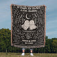 Custom Ghost Couple Personalized Wedding Blanket Spooky Halloween Tapestry Woven Ghost Gifts His & Hers Anniversary Gifts Valentine's Day