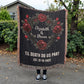 Personalized Wedding Tapestry | Custom Last Name Gift Blanket Wedding Monogram Couple Keepsake Blanket Anniversary Mr And Mrs Initials