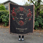 Personalized Gothic Wedding Tapestry Custom Last Name Gift Blanket Wedding Monogram Couple Keepsake Blanket Anniversary Mr and Mrs Initials