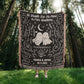 Custom Ghost Couple Personalized Wedding Blanket Spooky Halloween Tapestry Woven Ghost Gifts His & Hers Anniversary Gifts Valentine's Day