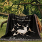 Personalized Outdoor Blanket for Him Romantic Valentine Gift Rustic Cabin Decor Mountain Anniversary Keepsake Hunter Gift for Boyfriend