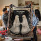 Ghost Couple 'Till Death Do Us Part  Personalized Wedding Blanket Spooky Halloween Tapestry Woven Ghost Gifts His & Hers Anniversary Gifts
