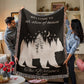 Personalized Bear Forest Blanket Romantic Hunter Gift for Him | Rustic Cabin Decor Valentine's Day Gift for Husband Boyfriend Anniversary Wedding Keepsake