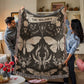 Personalized Gothic Couple Blanket - Dark Romance Anniversary Gift - Gothic Wedding Decor - Gothic Home Decor - Spooky Gift for Him/Her