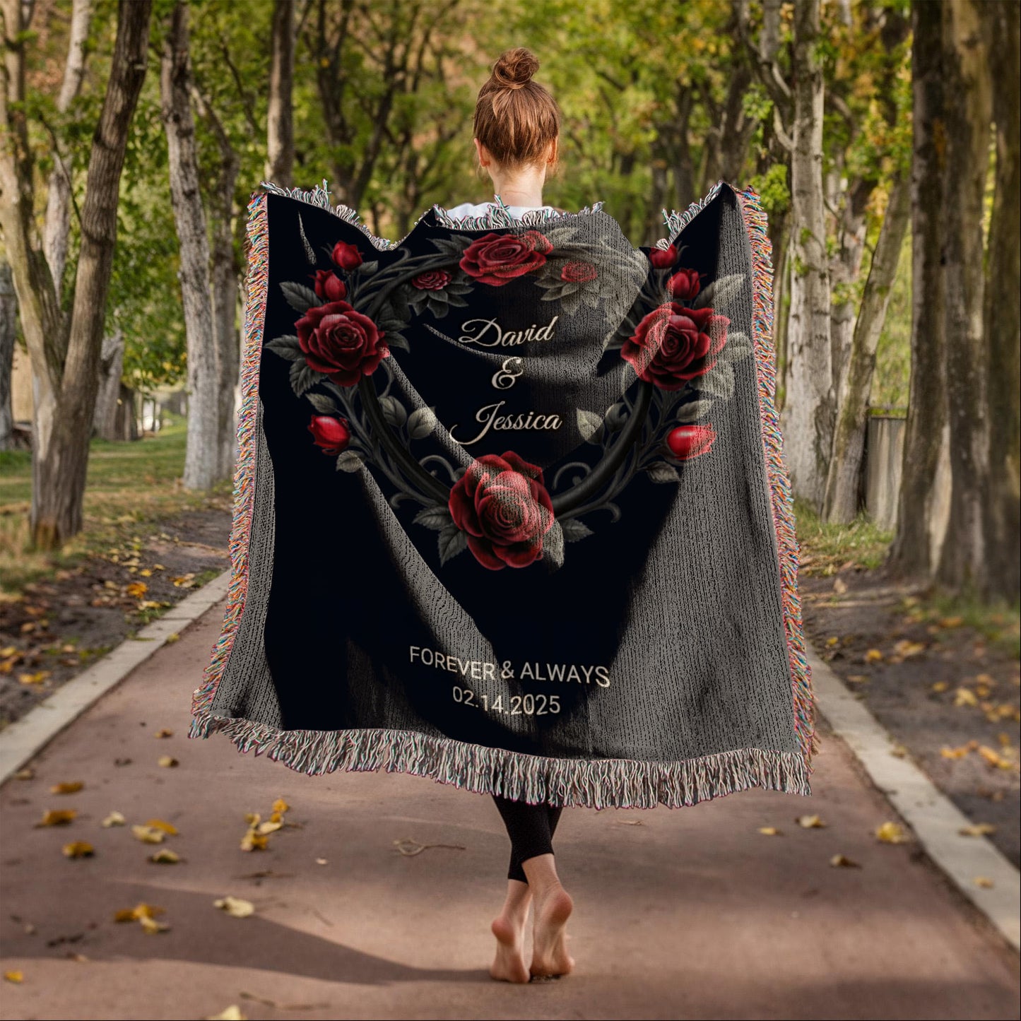 Personalized Wedding Tapestry, Personalized Last Name Gift Blanket Wedding Monogram Couple Keepsake Blanket Anniversary Mr And Mrs Initials
