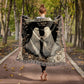Custom Ghost Couple 'Till Death Personalized Wedding Blanket Spooky Halloween Tapestry Woven Ghost Gifts His & Hers Anniversary Gifts