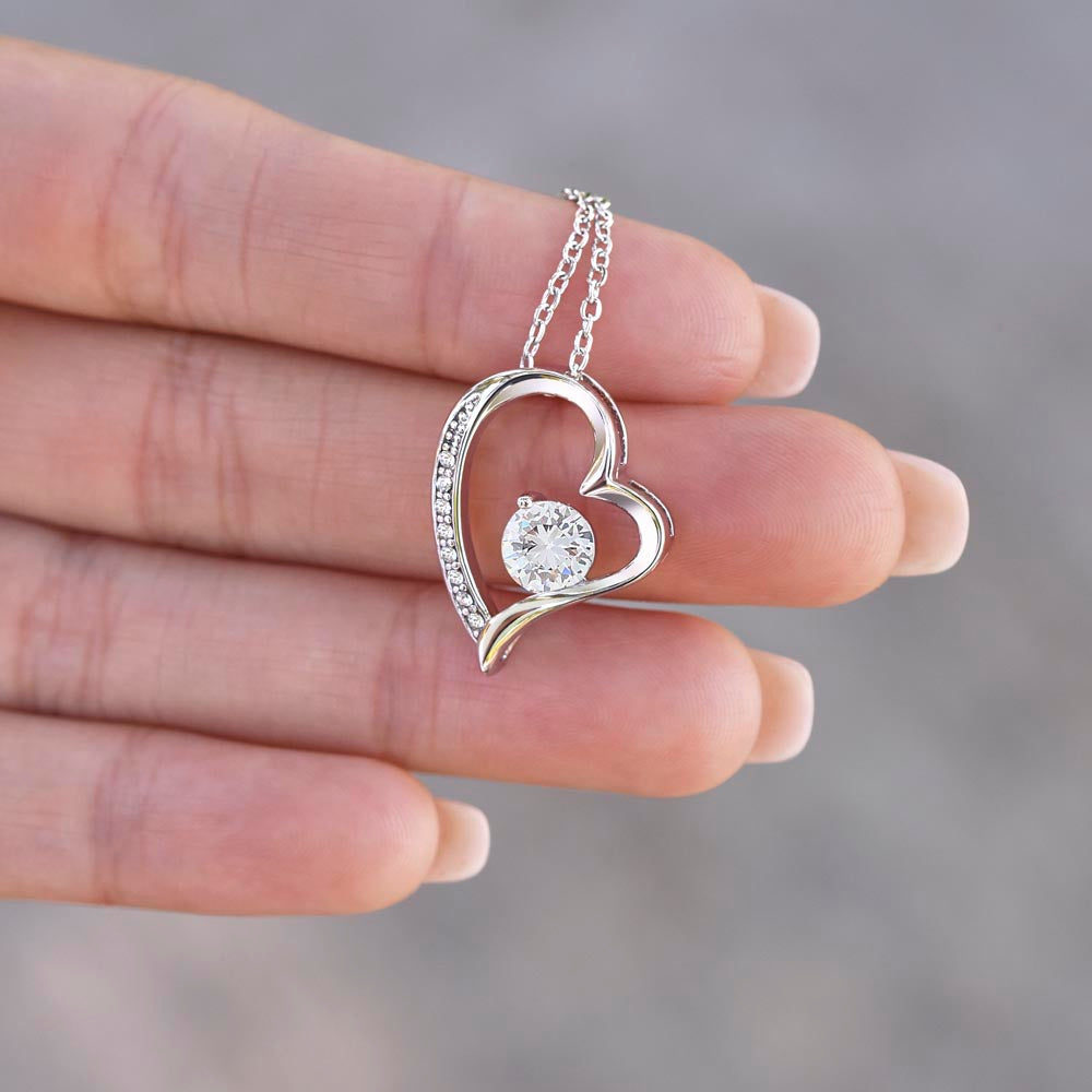 To My Beautiful Daughter | Heart Necklace Gift from Mom or Dad