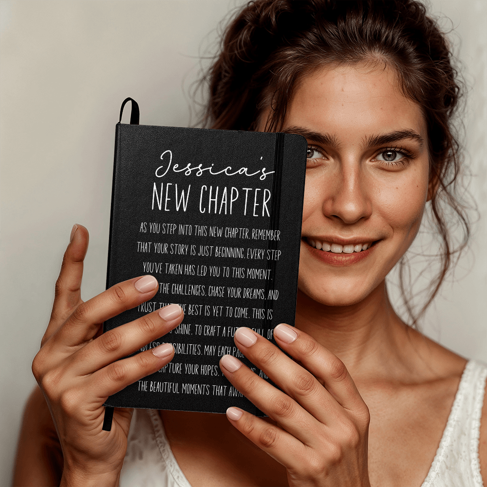 New Chapter Journal, Graduation Gift for Her New Beginnings Journal, Personalized Grad Gift for Women, Breakup Break Up Gift New Nurse Gift