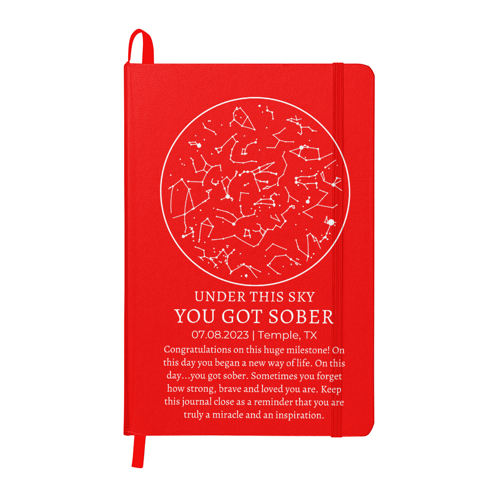 Personalized Sobriety Gifts Star Map By Date Sobriety Anniversary, Sobriety Gift, Recovery gift, 1 Year Sober Gift