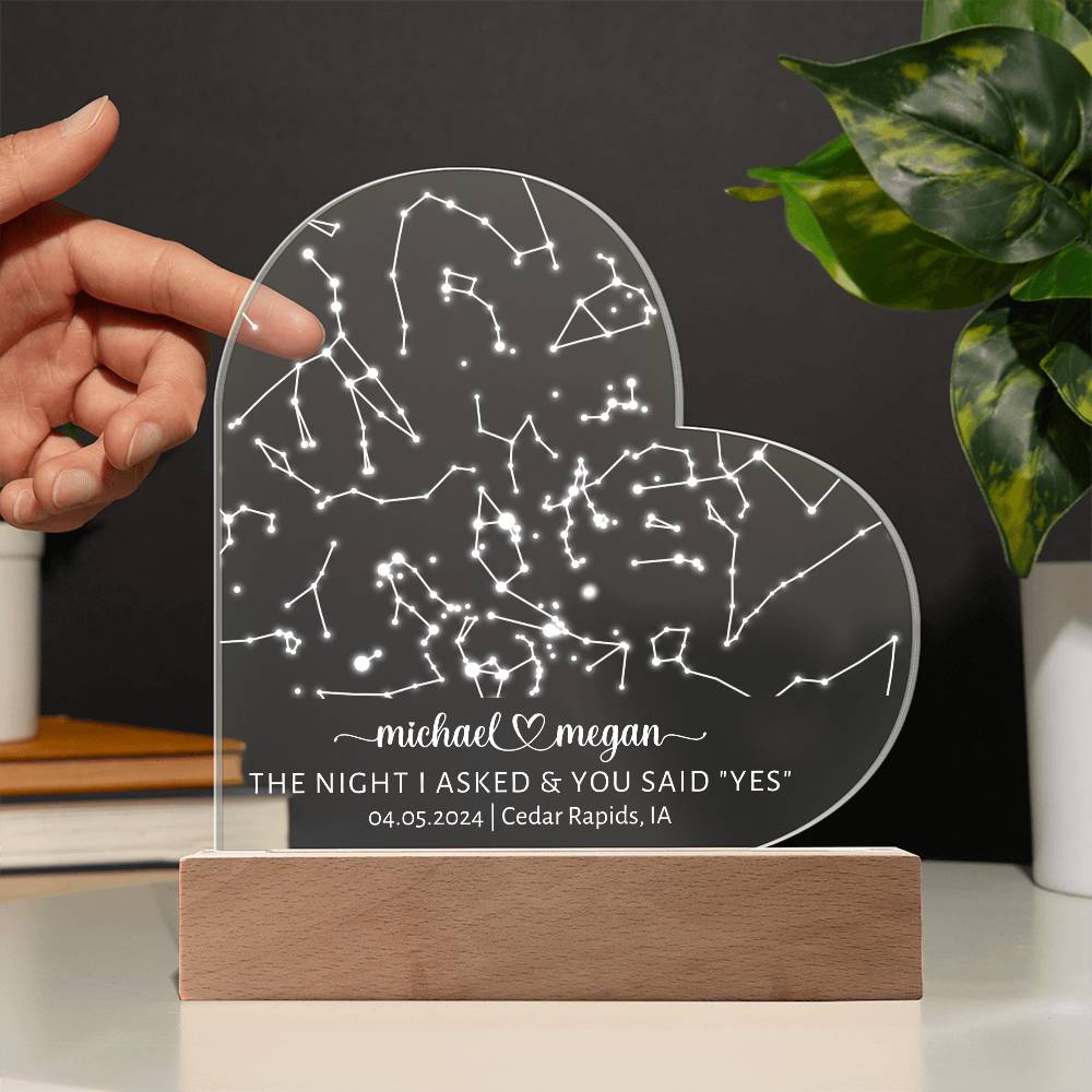 Fiance Gift For Him Her Custom Star Map By Date Personalized Anniversary Gift For Fiance Birthday Gift Engagement Gift Fiancé Christmas Gift