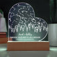 Personalized Star Map LED Light - Romantic Anniversary Gift for Nature Lovers - Custom Night Sky Wedding Keepsake - Christmas Gift for Her