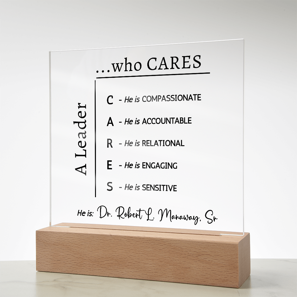 Special Order Personalized Battery Powered Plaque