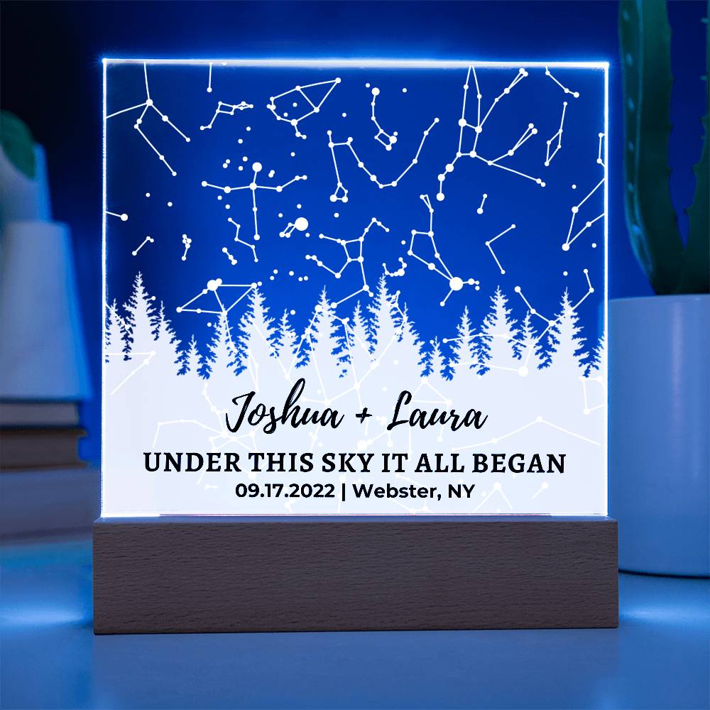 Personalized Star Map for Couple | Wedding Gift for Couple,  Anniversary Gift for Husband or Boyfriend Gifts